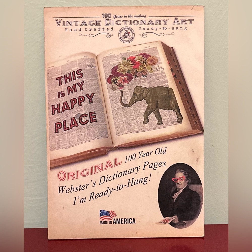 Vintage Dictionary Art Pic